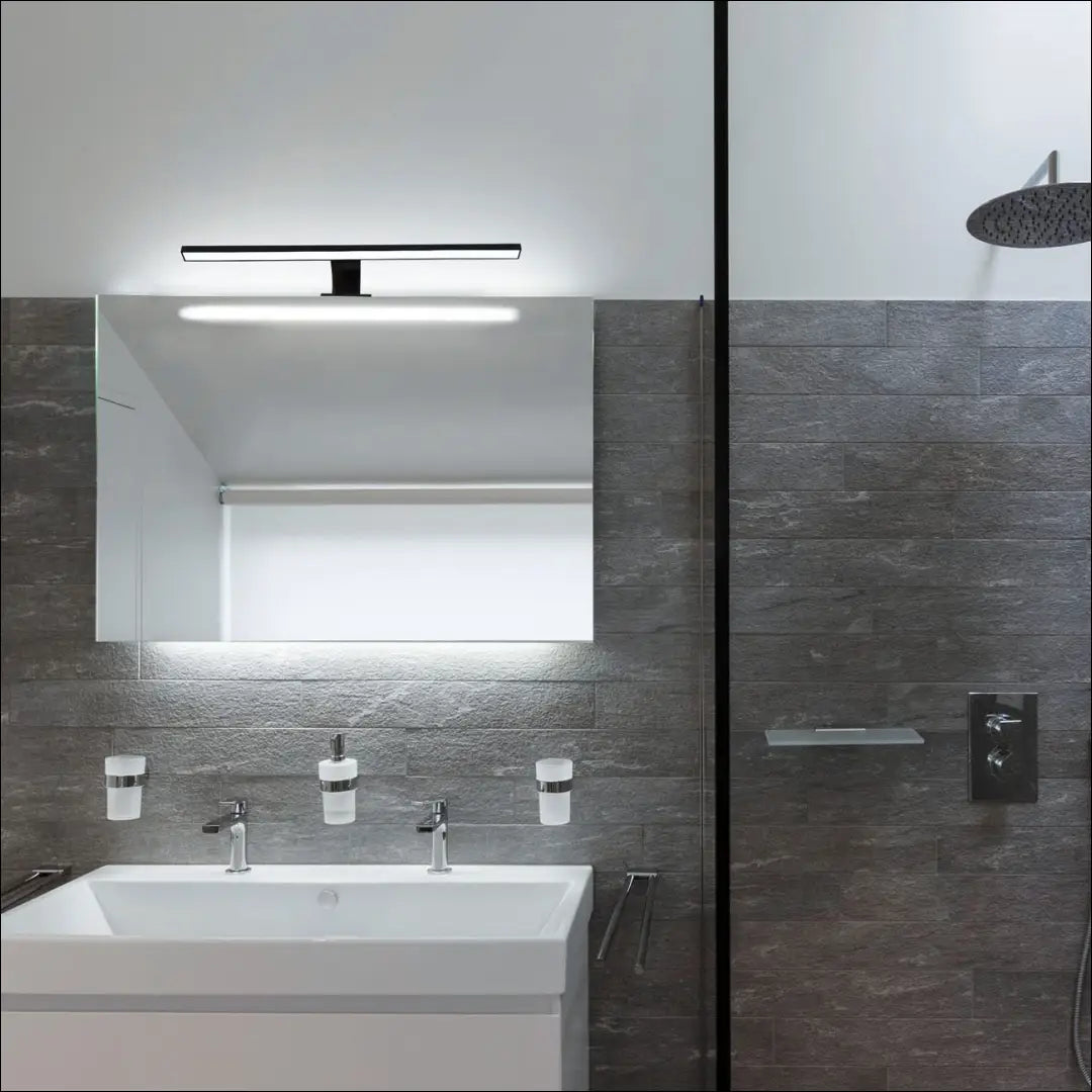 Sieninis vonios LED šviestuvas DI12394 - €30 Save 50% 25-50, __label:Pristatymas 1-2 d.d., color-juoda, interjeras,
