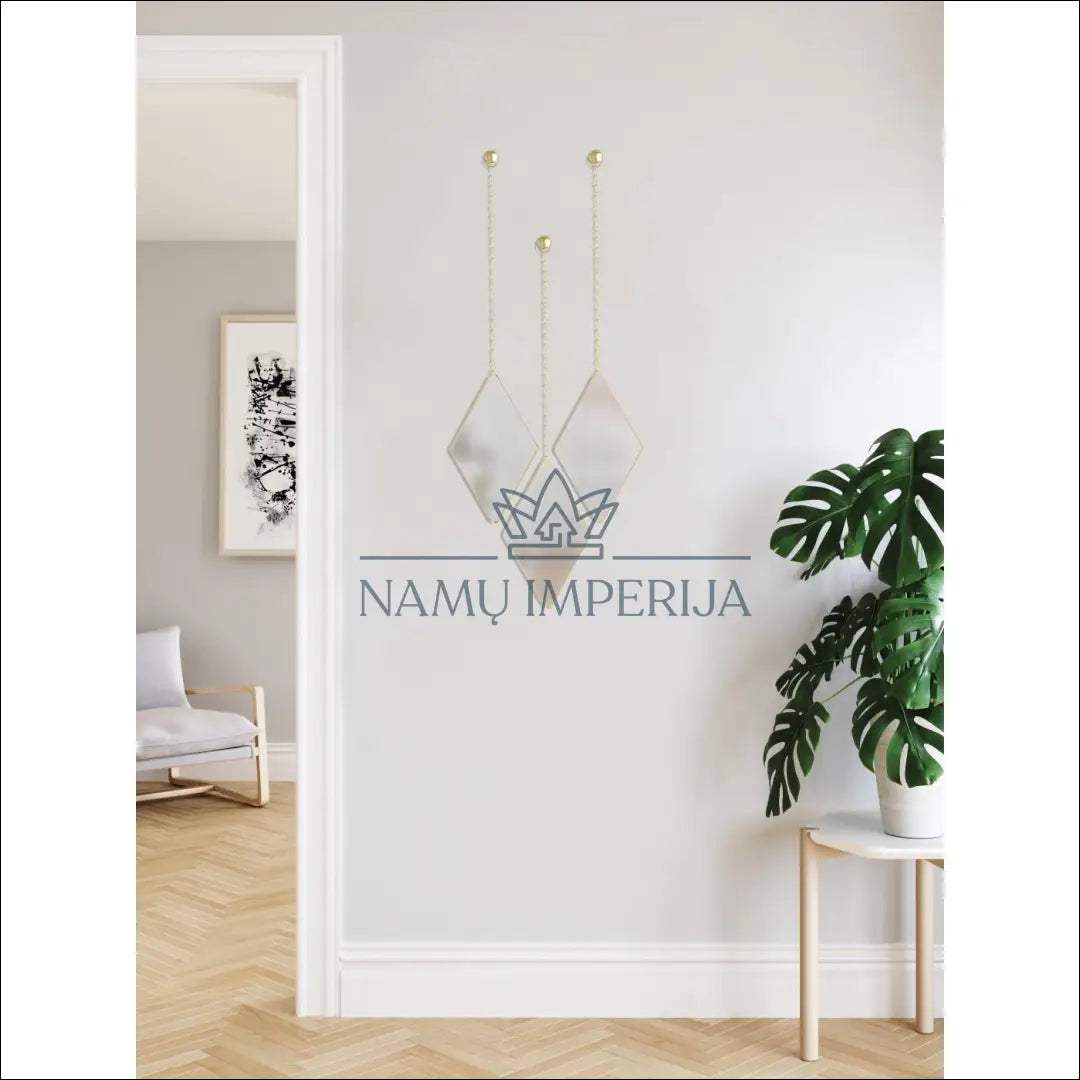 Sieninių veidrodžių komplektas (3vnt) DI3422 - €24 Save 70% __label:Pristatymas 1-2 d.d., color-auksine, interjeras,