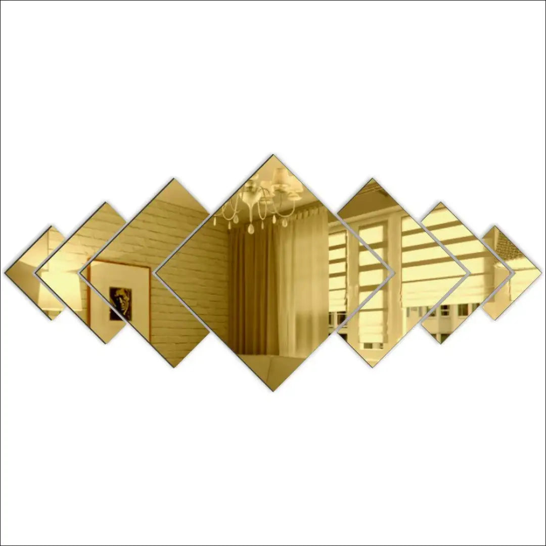 Sienos dekoracija (7 dalys) DI10237 - €75 Save 50% 50-100, __label:Pristatymas 1-2 d.d., color-auksine, interjeras,