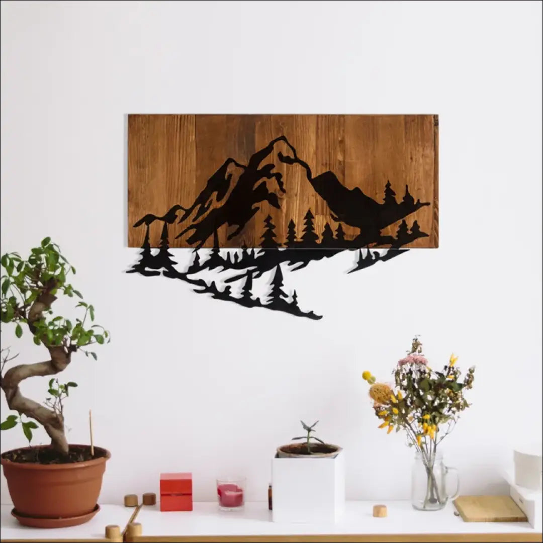 Sienos dekoracija DI5383 - €37 Save 70% 25-50, __label:Pristatymas 1-2 d.d., color-juoda, color-ruda, interjeras €25