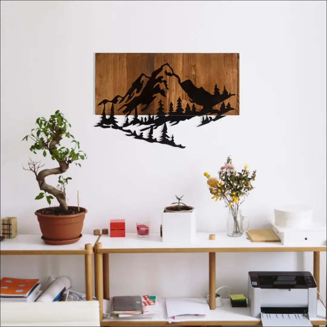 Sienos dekoracija DI5383 - €37 Save 70% 25-50, __label:Pristatymas 1-2 d.d., color-juoda, color-ruda, interjeras €25