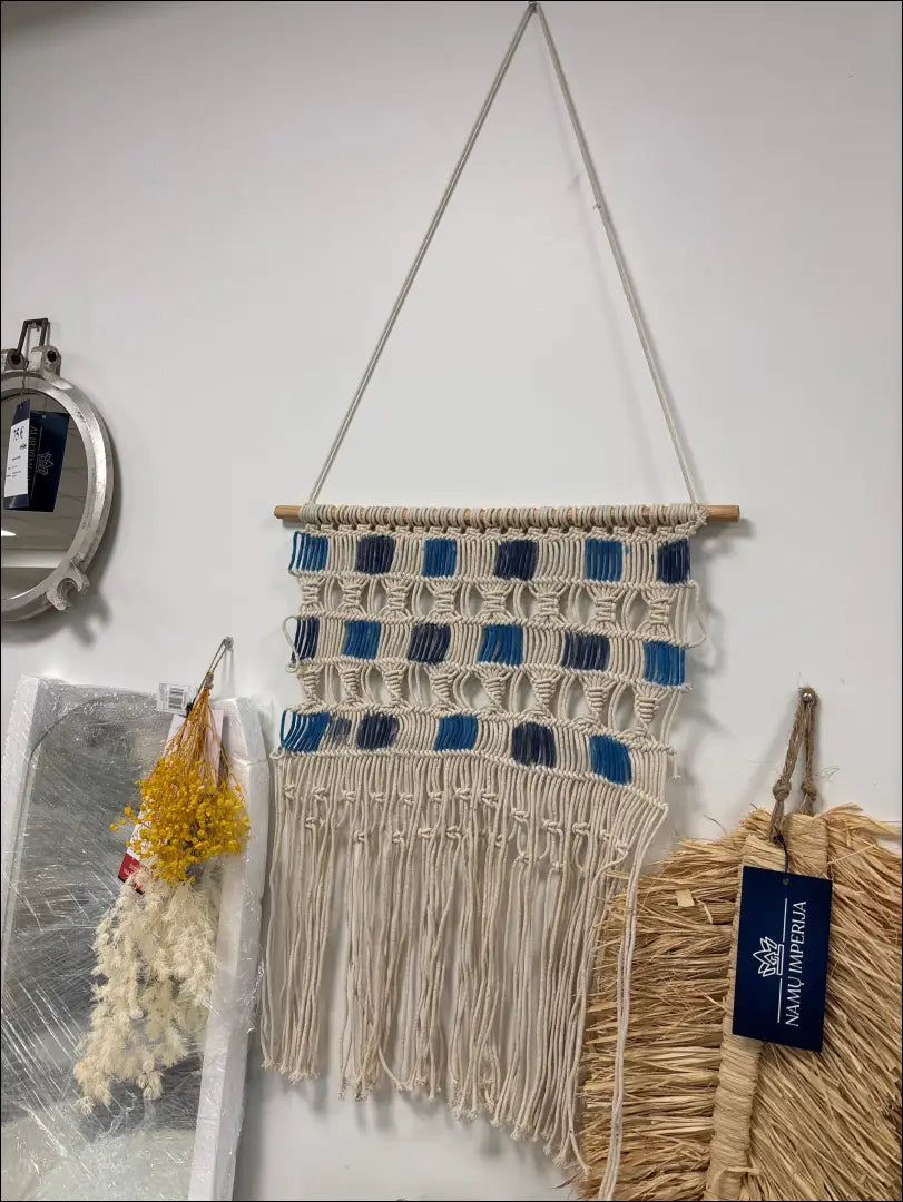 Sienos dekoracija DI8357 - €8 Save 65% __label:Pristatymas 1-2 d.d., color-melyna, color-smelio, interjeras,