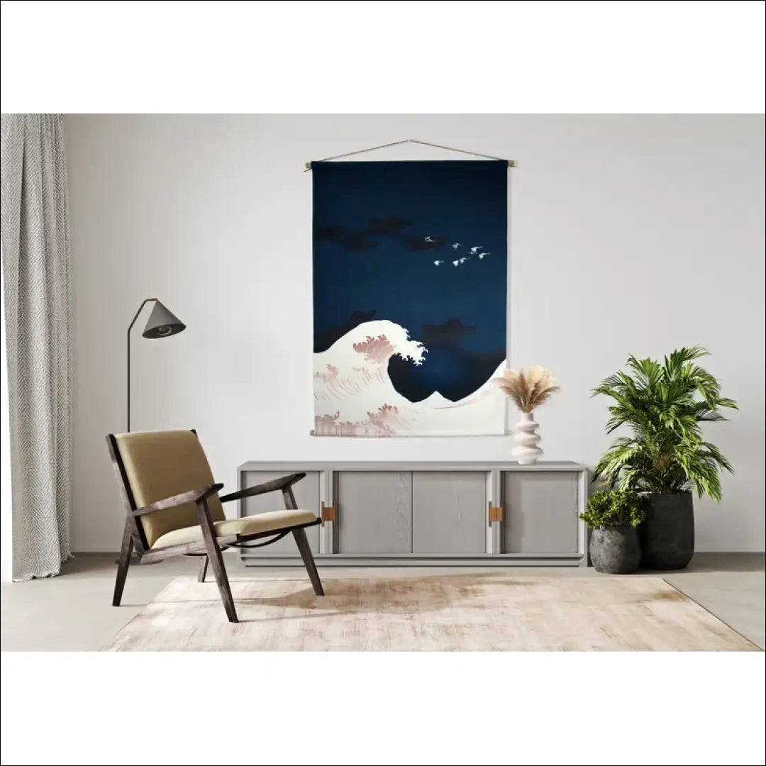 Sienos dekoracija DI8517 - €59 Save 50% 50-100, __label:Pristatymas 1-2 d.d., color-balta, color-melyna, interjeras €50