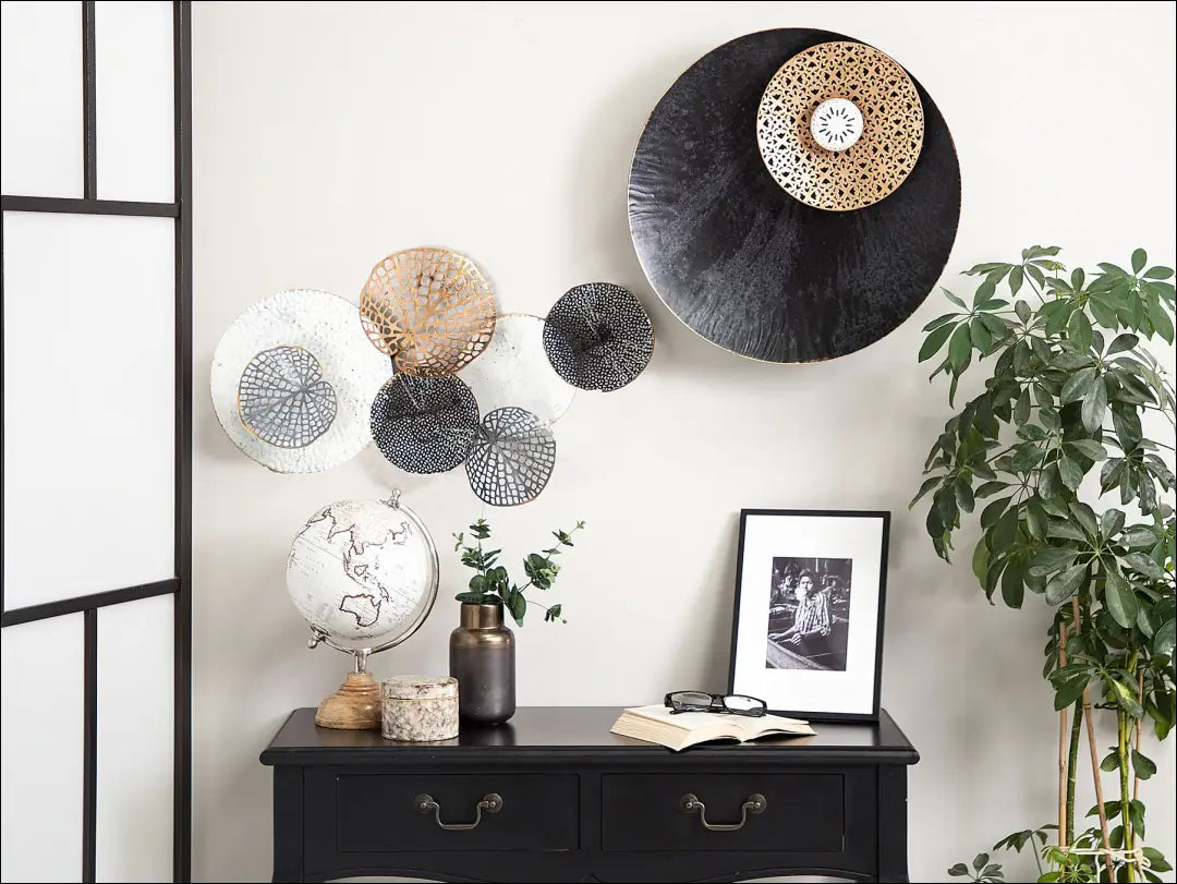 Sienos dekoracija DI9193 - €40 Save 55% 25-50, __label:Pristatymas 1-2 d.d., color-auksine, color-balta, color-juoda