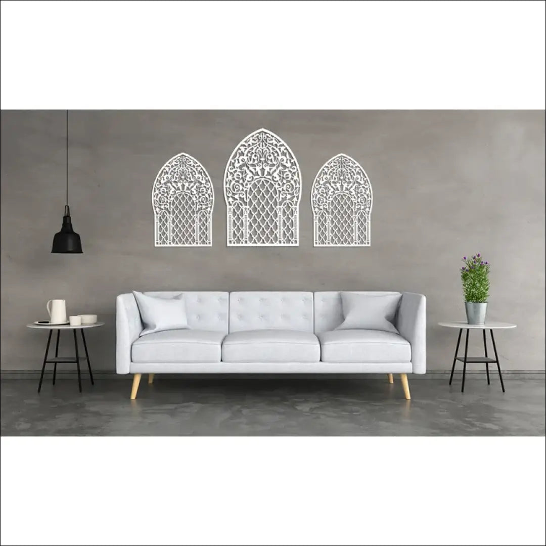 Sienos dekoracijų komplektas (3vnt) DI5229 - €65 Save 70% 50-100, __label:Pristatymas 1-2 d.d., color-balta,