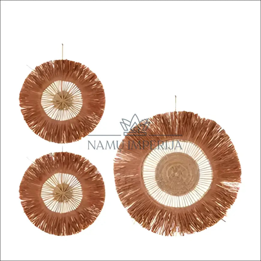Sienos dekoracijų komplektas (3vnt) DI6248 - €35 Save 65% 25-50, __label:Pristatymas 1-2 d.d., color-ruda, interjeras,