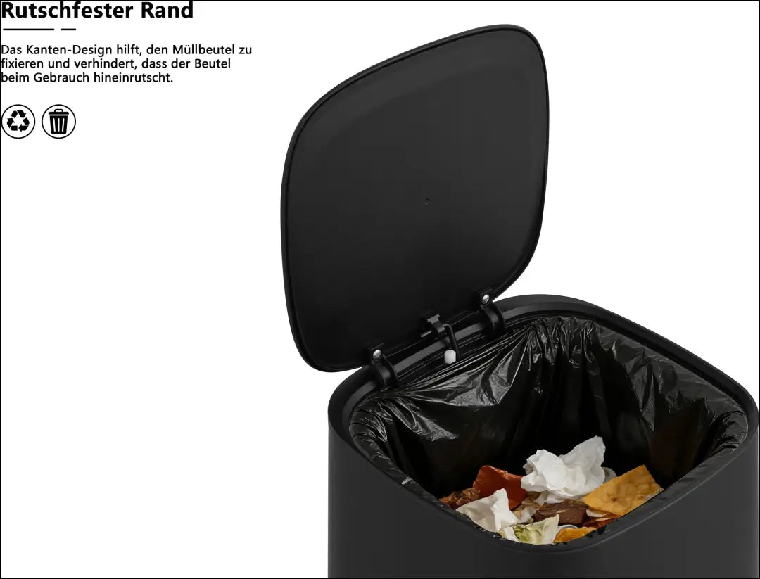 Šiukšliadėžė (10l) DI12689 - €18 Save 50% __label:Pristatymas 1-2 d.d., color-juoda, interjeras, kita, material-metalas
