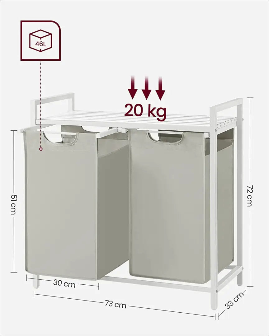 Skalbinių krepšiai su stovu SM219 - €83 Save 40% 50-100, __label:Pristatymas 5-14 d.d., notouch30, skalbiniai, song