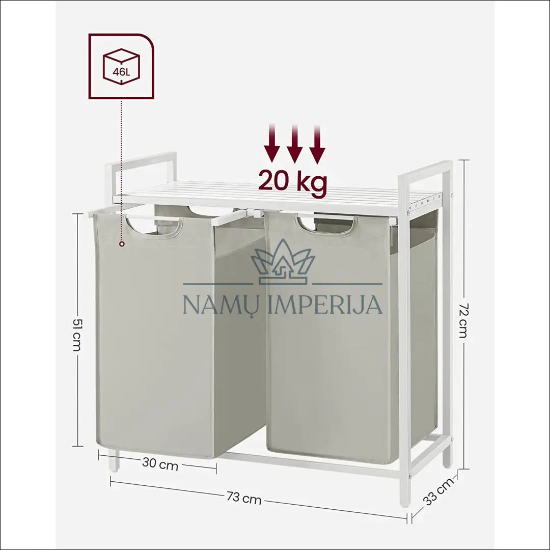Skalbinių krepšiai su stovu SM219 - €83 Save 40% 50-100, __label:Pristatymas 5-14 d.d., notouch30, skalbiniai, song