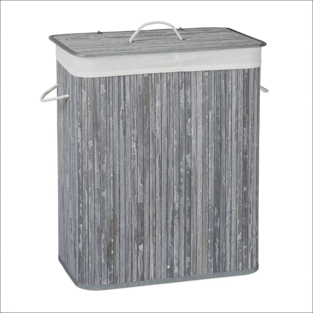 Skalbinių krepšys DI9388 - €23 Save 50% __label:Pristatymas 1-2 d.d., color-kremas, color-pilka, material-bambukas,