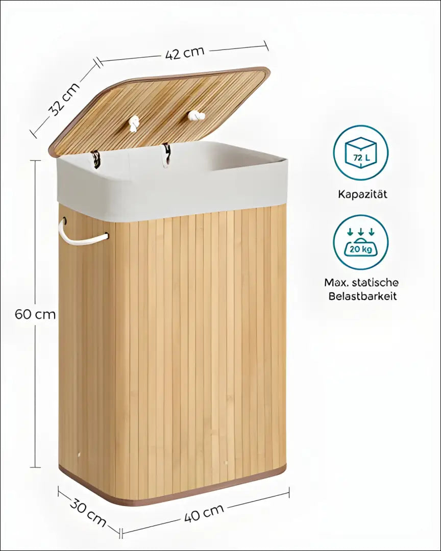 Skalbinių krepšys SM688 - €54 Save 40% 50-100, __label:Pristatymas 5-14 d.d., notouch30, skalbiniai, song 40×30×60cm