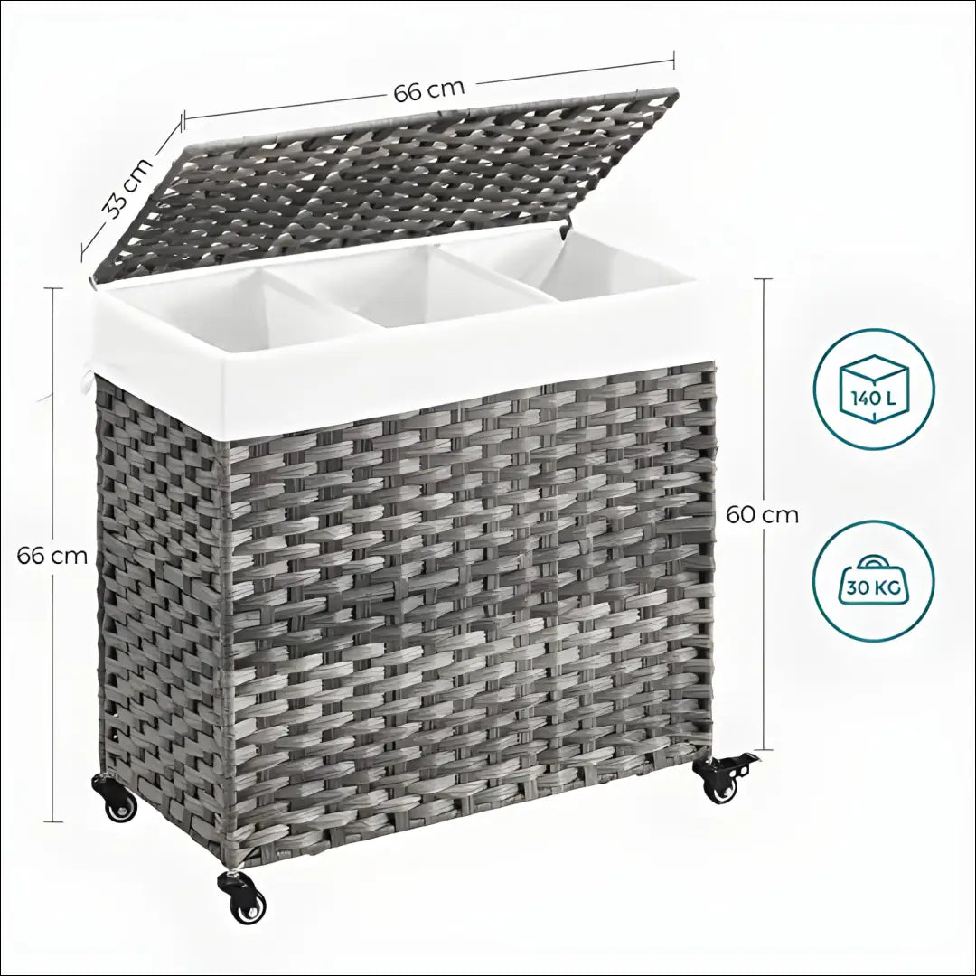 Skalbinių krepšys SM706 - €96 Save 40% 50-100, __label:Pristatymas 5-14 d.d., notouch30, skalbiniai, song 66x33x66cm