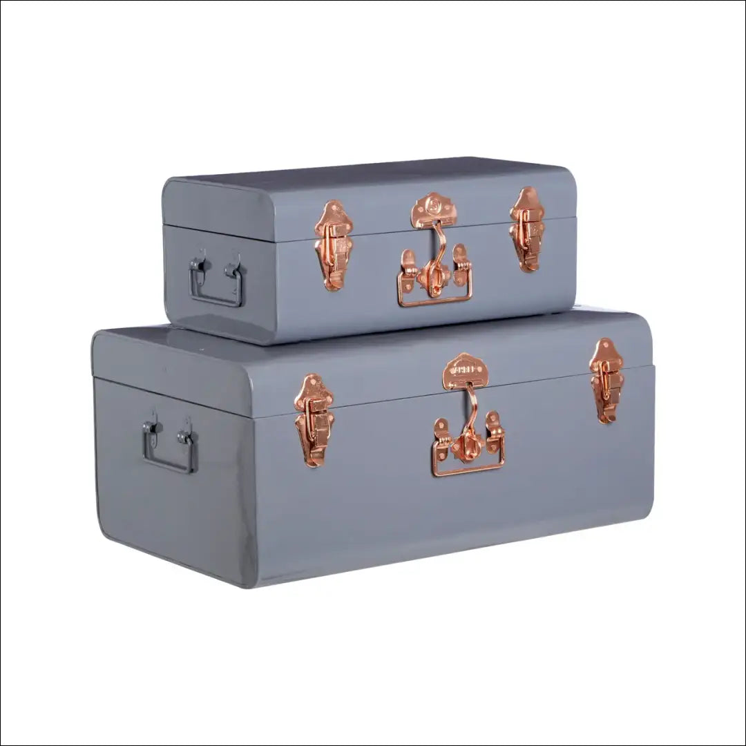 Skrynių komplektas (2vnt) KI1142 - €62 Save 55% 50-100, __label:Pristatymas 1-2 d.d., color-auksine, color-pilka,