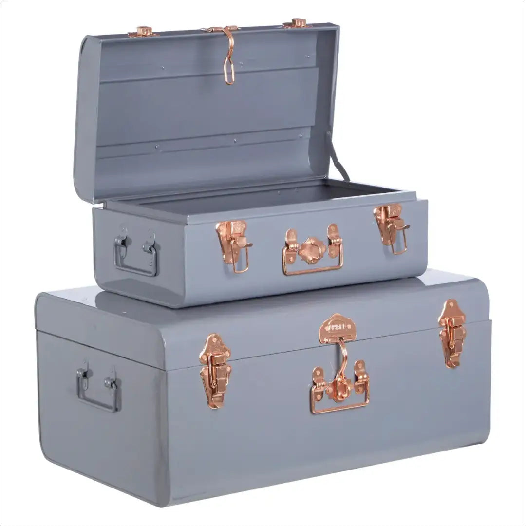 Skrynių komplektas (2vnt) KI1142 - €62 Save 55% 50-100, __label:Pristatymas 1-2 d.d., color-auksine, color-pilka,