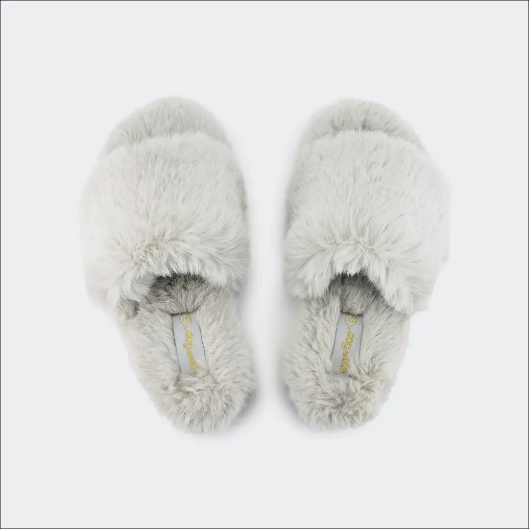 Šlepetės (36) DR125 - €23 Save 50% __label:Pristatymas 1-2 d.d., color-pilka, drabuziai, material-dirbtinis-kailis,