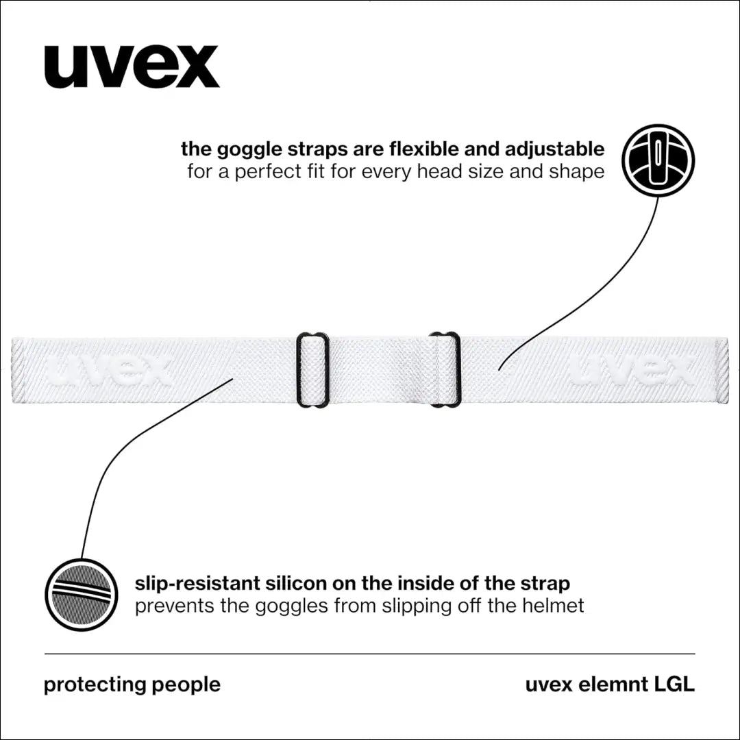 Slidinėjimo akiniai “Uvex” SP042 - €33 Save 30% 25-50, __label:Pristatymas 1-2 d.d., color-auksine, color-balta,