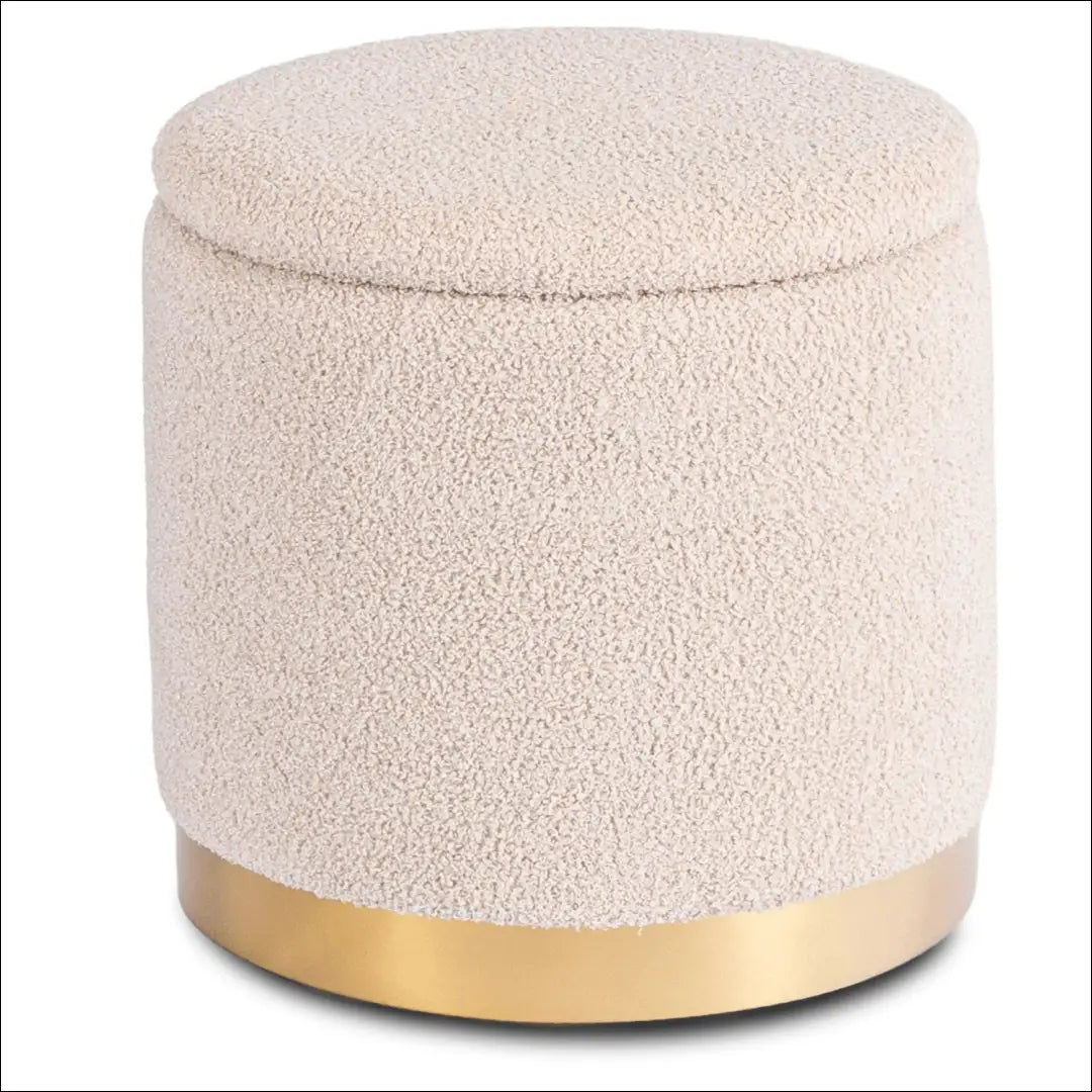 Smėlio spalvos buklė apmuštas pufas TE2581 - €43 Save 15% __label:Pristatymas 5-14 d.d., Newelite Naujausi produktai
