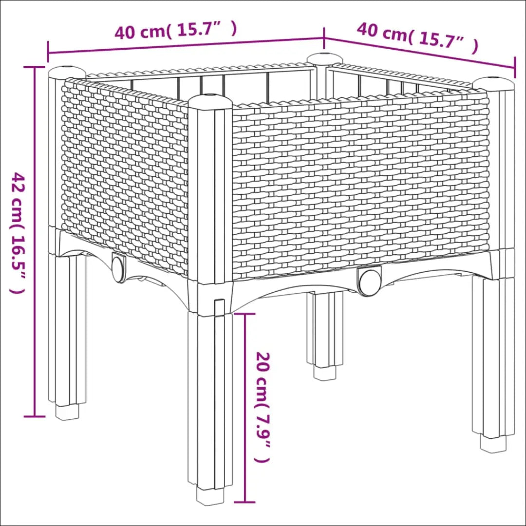 Sodo vazonų komplektas (2vnt) LI852 - €25 Save 50% 25-50, __label:Pristatymas 1-2 d.d., color-juoda, lauko baldai,