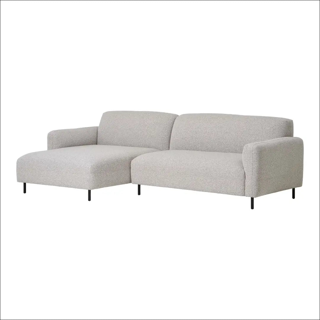 Sofa kairėje pusėje bukle šviesiai pilka RD163 - €1,624 Save 15% __label:Pristatymas 5-14 d.d., Lounge sofas, nordic,