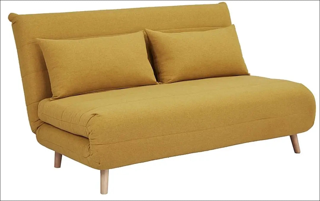 Sofa - lova AL002 - €399 Save 20% __label:Pristatymas 5-14 d.d., color-geltona, color-pilka, material-gobelenas,