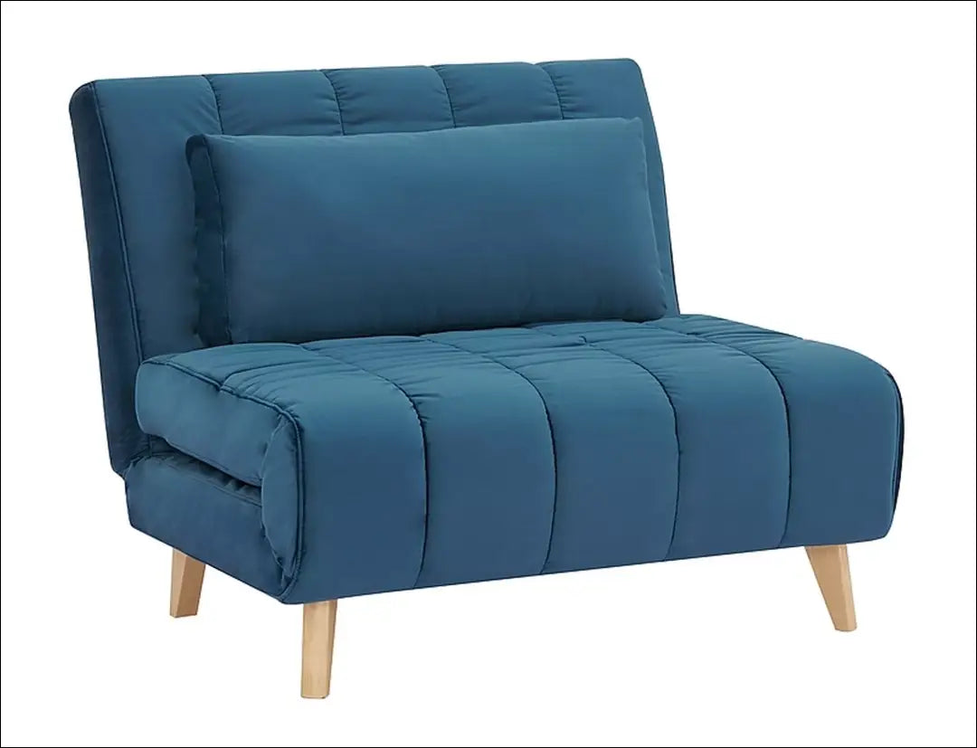 Sofa - lova AL003 - €335 Save 20% __label:Pristatymas 5-14 d.d., color-melyna, color-pilka, material-aksomas,