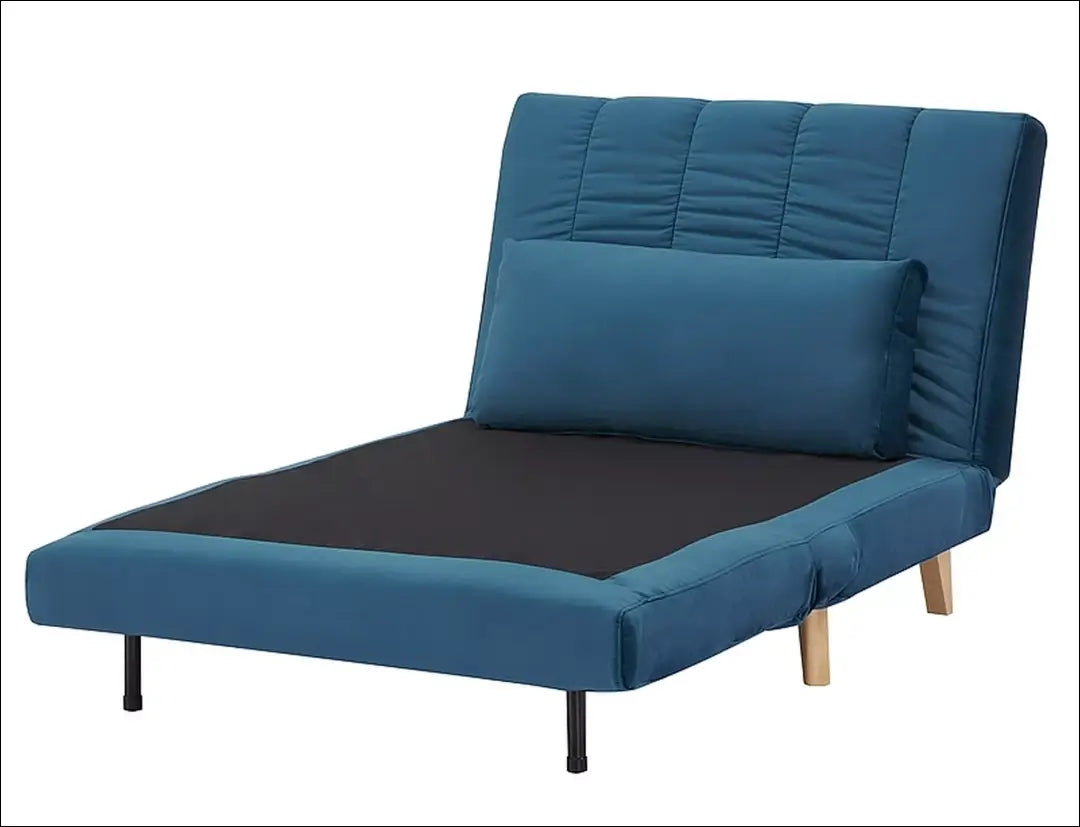 Sofa - lova AL003 - __label:Pristatymas 5-14 d.d., color-melyna, color-pilka, material-aksomas, material-poliesteris