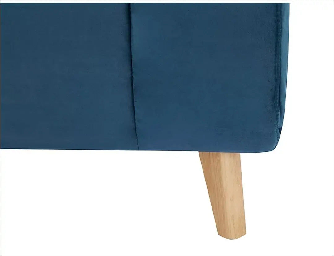 Sofa - lova AL003 - __label:Pristatymas 5-14 d.d., color-melyna, color-pilka, material-aksomas, material-poliesteris