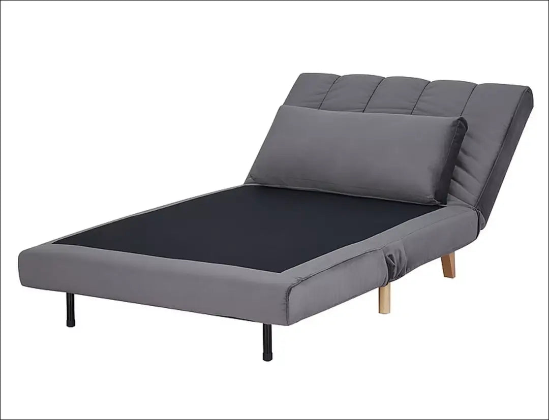 Sofa - lova AL003 - __label:Pristatymas 5-14 d.d., color-melyna, color-pilka, material-aksomas, material-poliesteris