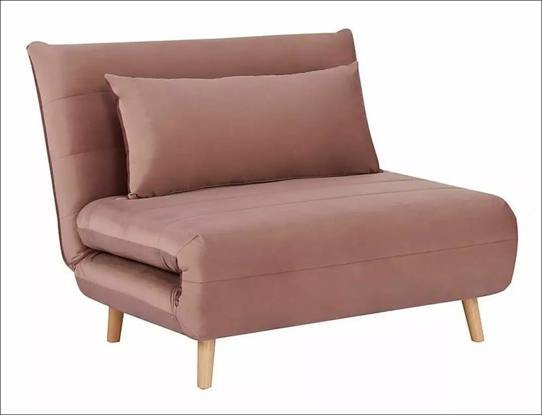 Sofa - lova AL006 - €336 Save 20% __label:Pristatymas 5-14 d.d., color-pilka, color-rozine, foteliai, material-aksomas