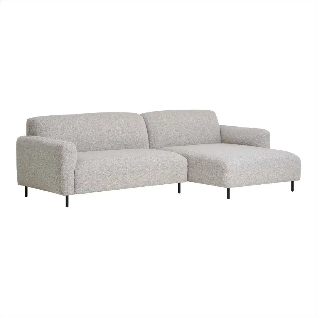 Sofa-lova dešininė bukle šviesiai pilka RD162 - €1,624 Save 15% __label:Pristatymas 5-14 d.d., Lounge sofas, nordic,