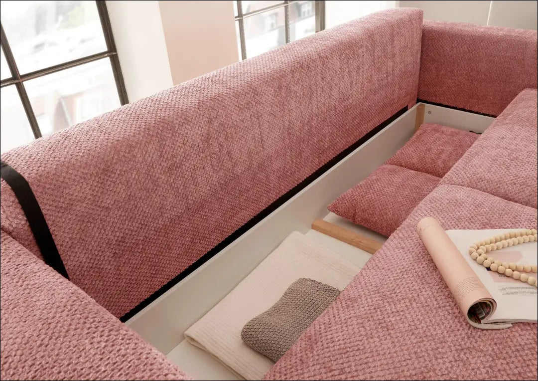 Sofa-lova MI879 - €795 Save 50% __label:Pristatymas 1-2 d.d., color-rozine, material-gobelenas, material-poliesteris,