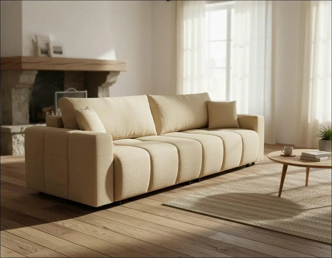 Sofa - lova MI928 - €440 Save 50% __label:Pristatymas 1-2 d.d., color-smelio, material-gobelenas, minksti, over-200