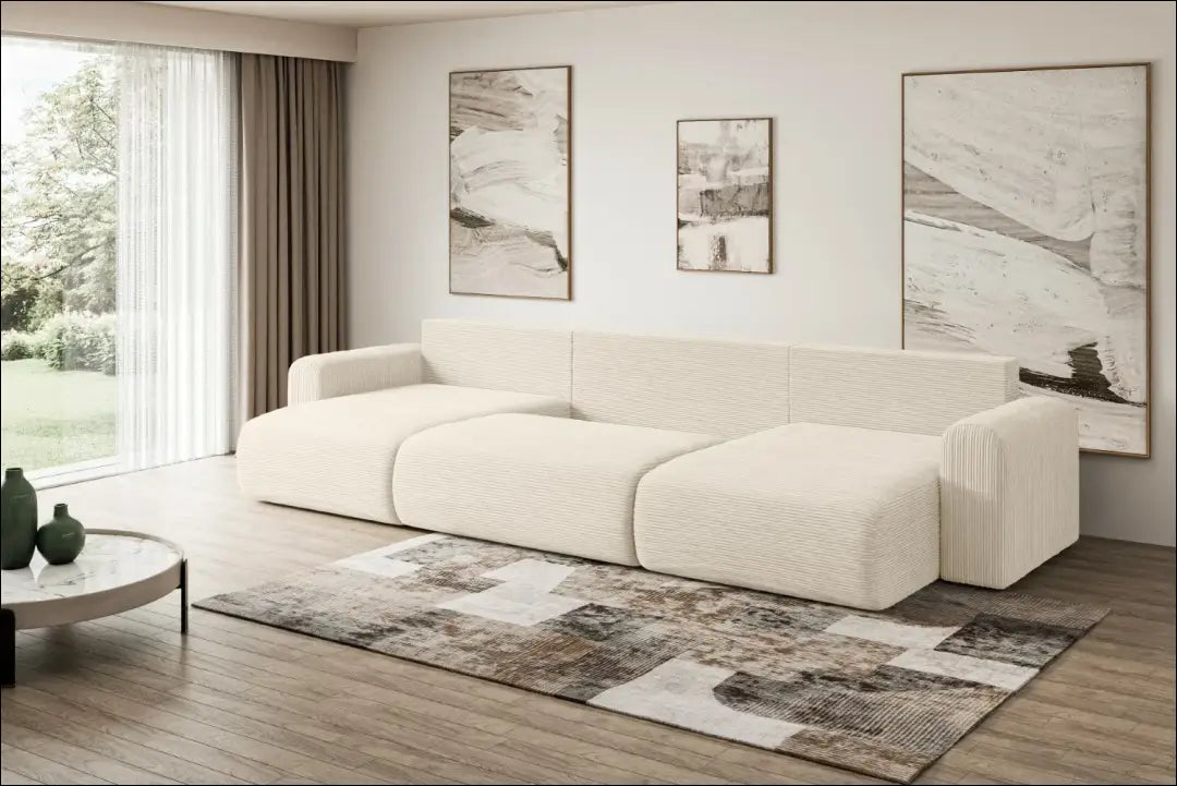 Sofa-lova MI968 - €534 Save 40% __label:Pristatymas 1-2 d.d., color-kremas, kampai, material-poliesteris, minksti Virš