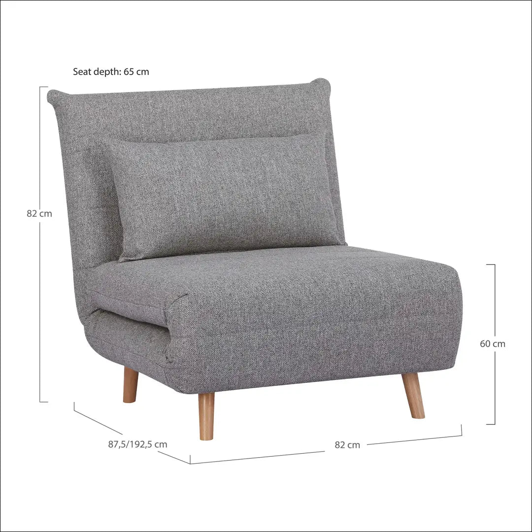Sofa-lova pilka natūralios kojos RD228 - €373 Save 15% __label:Pristatymas 5-14 d.d., nordic, over-200, Pilka, Sofa