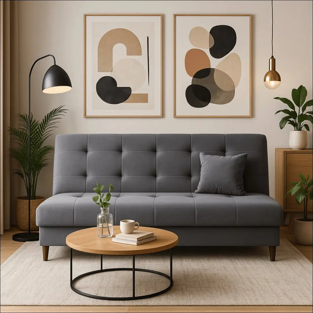 Sofa-lova su audiniu pilkos spalvos TE441 - €653 Save 15% __label:Pristatymas 5-14 d.d., elite, over-200, spalva-pilka,