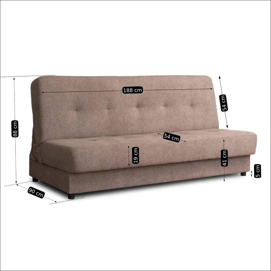 Sofa-lova su audiniu rudos spalvos TE296 - €532 Save 15% __label:Pristatymas 5-14 d.d., elite, over-200, spalva-ruda,