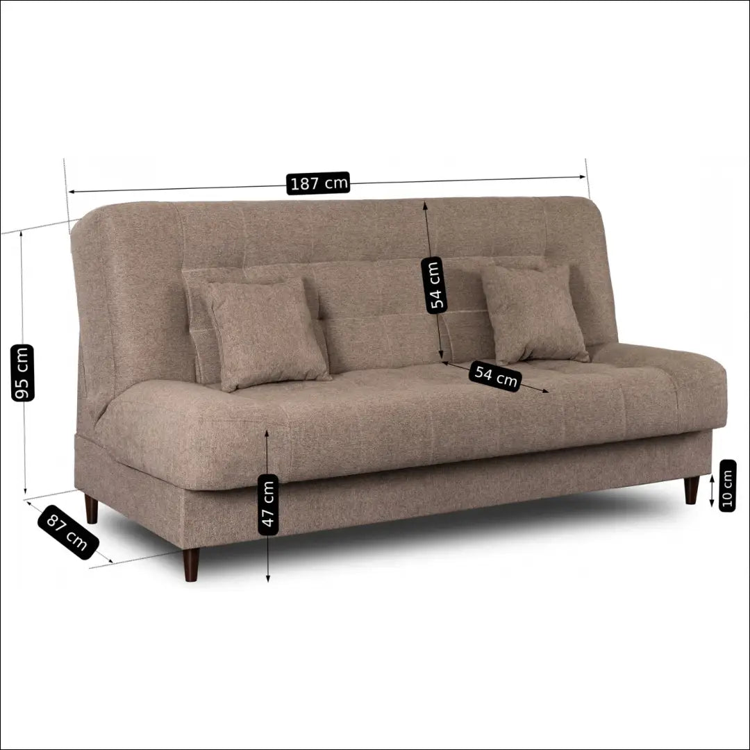 Sofa-lova su audiniu rudos spalvos TE435 - €623 Save 15% __label:Pristatymas 5-14 d.d., elite, over-200, spalva-ruda,