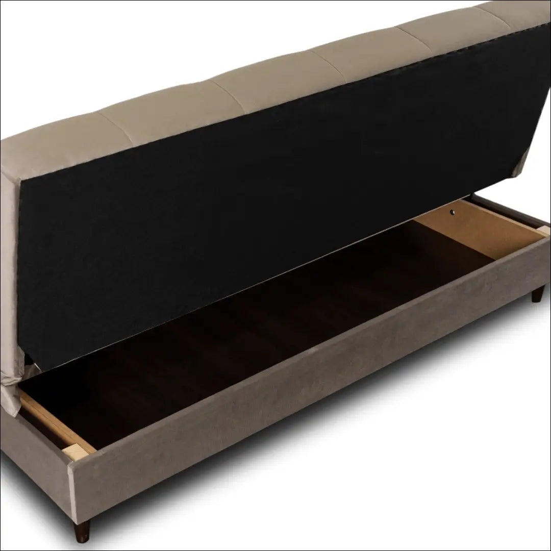 Sofa-lova su audiniu smėlio spalvos TE440 - €653 Save 15% __label:Pristatymas 5-14 d.d., elite, over-200,