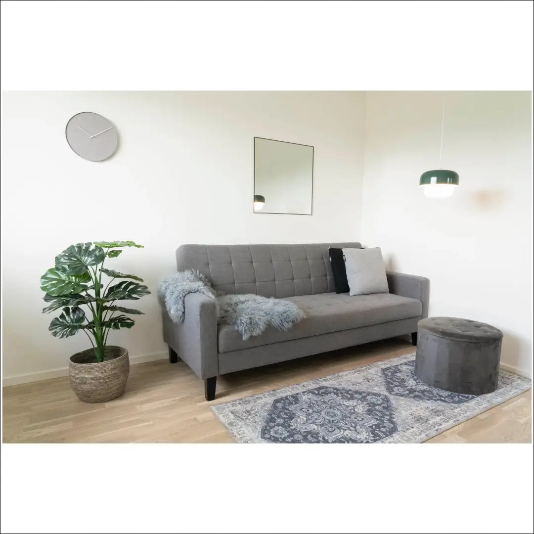 Sofa-lova su daiktadėže tamsiai pilka juodos kojelės RD227 - €569 Save 15% __label:Pristatymas 5-14 d.d., nordic,