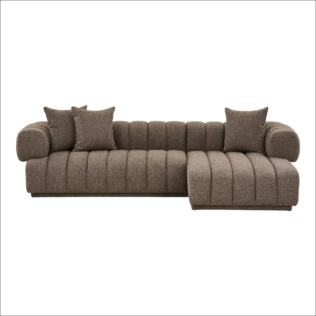 Sofa su 3 pagalvėlėmis dešininė ruda RD160 - €2,253 Save 15% __label:Pristatymas 5-14 d.d., Lounge sofas, nordic,