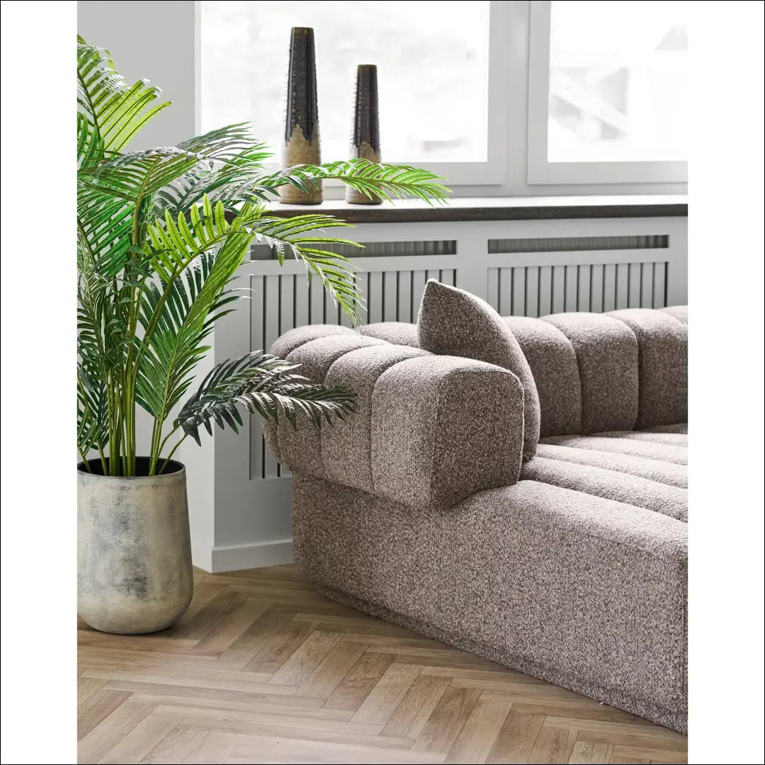 Sofa su 3 pagalvėlėmis kairėn ruda RD159 - €2,253 Save 15% __label:Pristatymas 5-14 d.d., Lounge sofas, nordic,