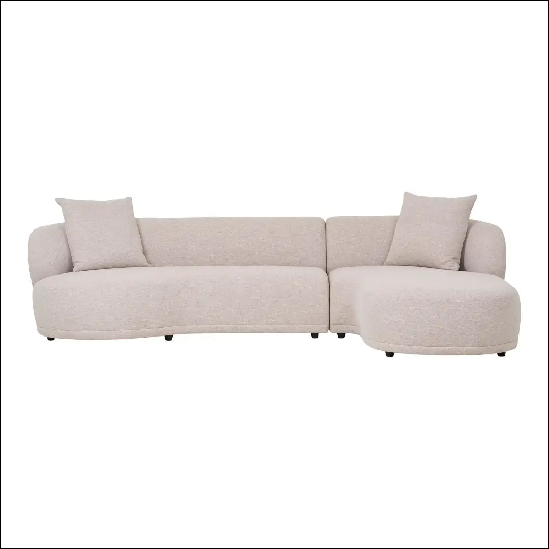Sofa su dviem pagalvėlėmis dešininė natūralios spalvos RD155 - €2,306 Save 15% __label:Pristatymas 5-14 d.d., Lounge