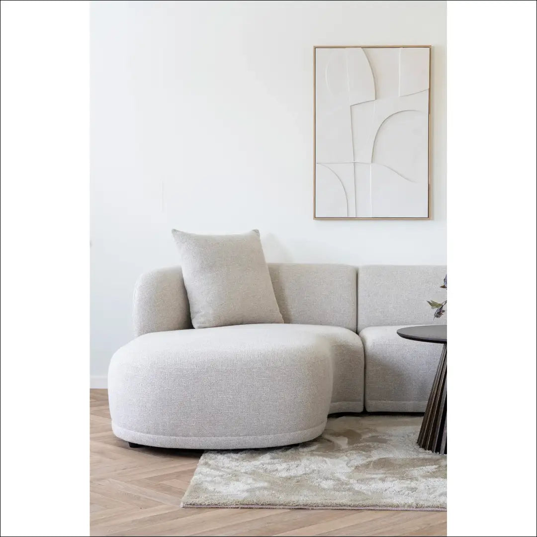 Sofa su dviem pagalvėlėmis kairėn natūralios spalvos RD153 - €2,306 Save 15% __label:Pristatymas 5-14 d.d., Lounge