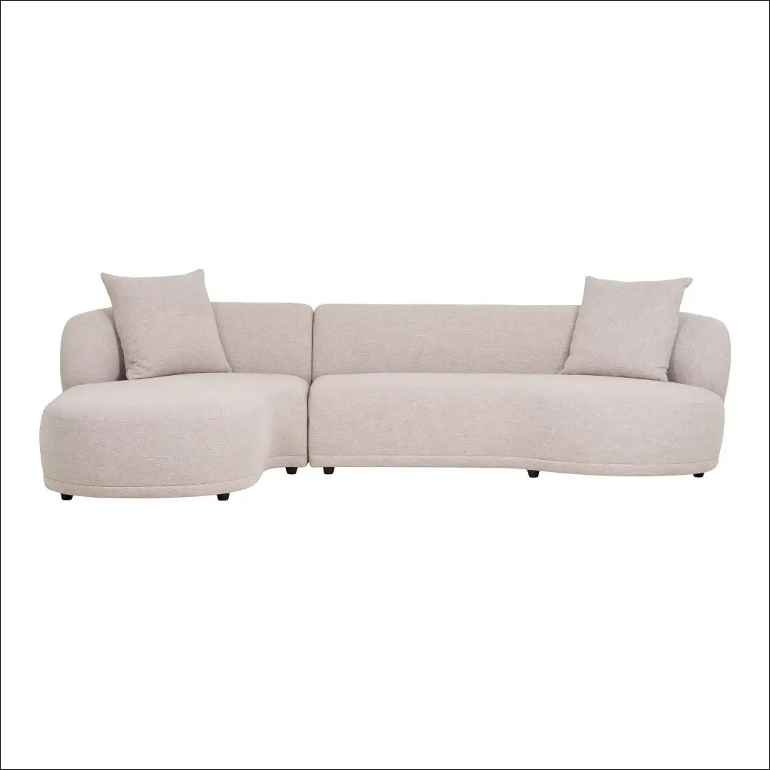 Sofa su dviem pagalvėlėmis kairėn natūralios spalvos RD153 - €2,306 Save 15% __label:Pristatymas 5-14 d.d., Lounge