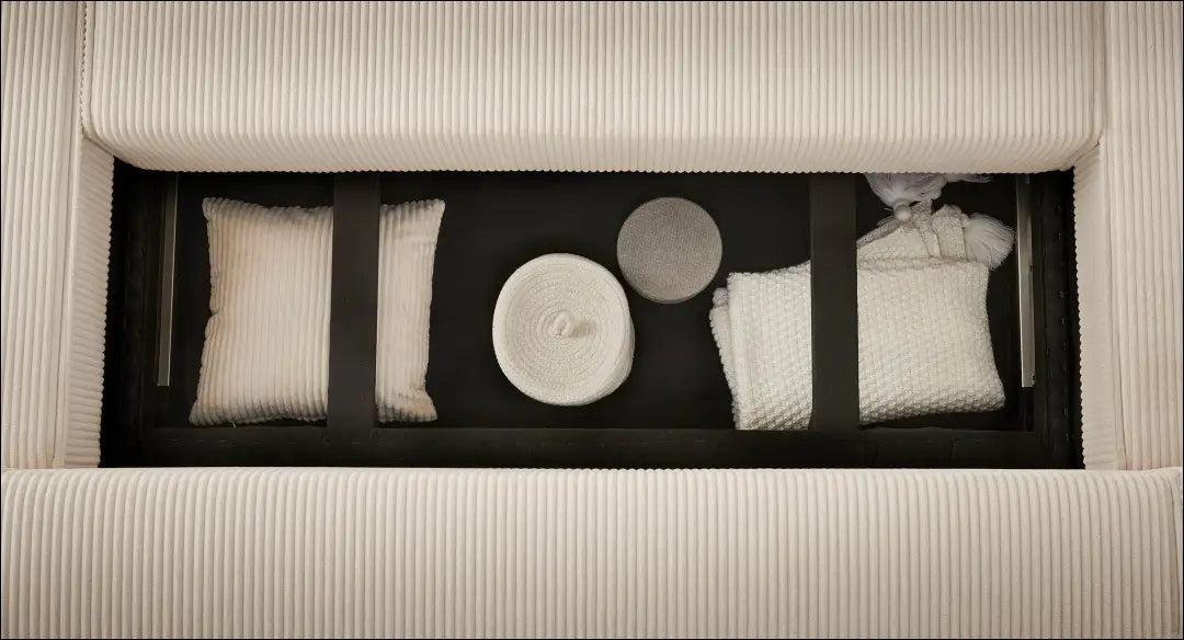 Sofa su miegama funkcija MI888 - €700 Save 50% __label:Pristatymas 1-2 d.d., color-kremas, kampai,