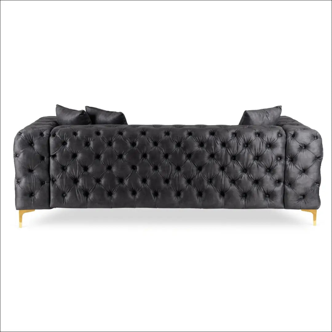 Sofa su veliūro audiniu juodos spalvos TE1071 - €854 Save 15% __label:Pristatymas 5-14 d.d., elite, over-200,