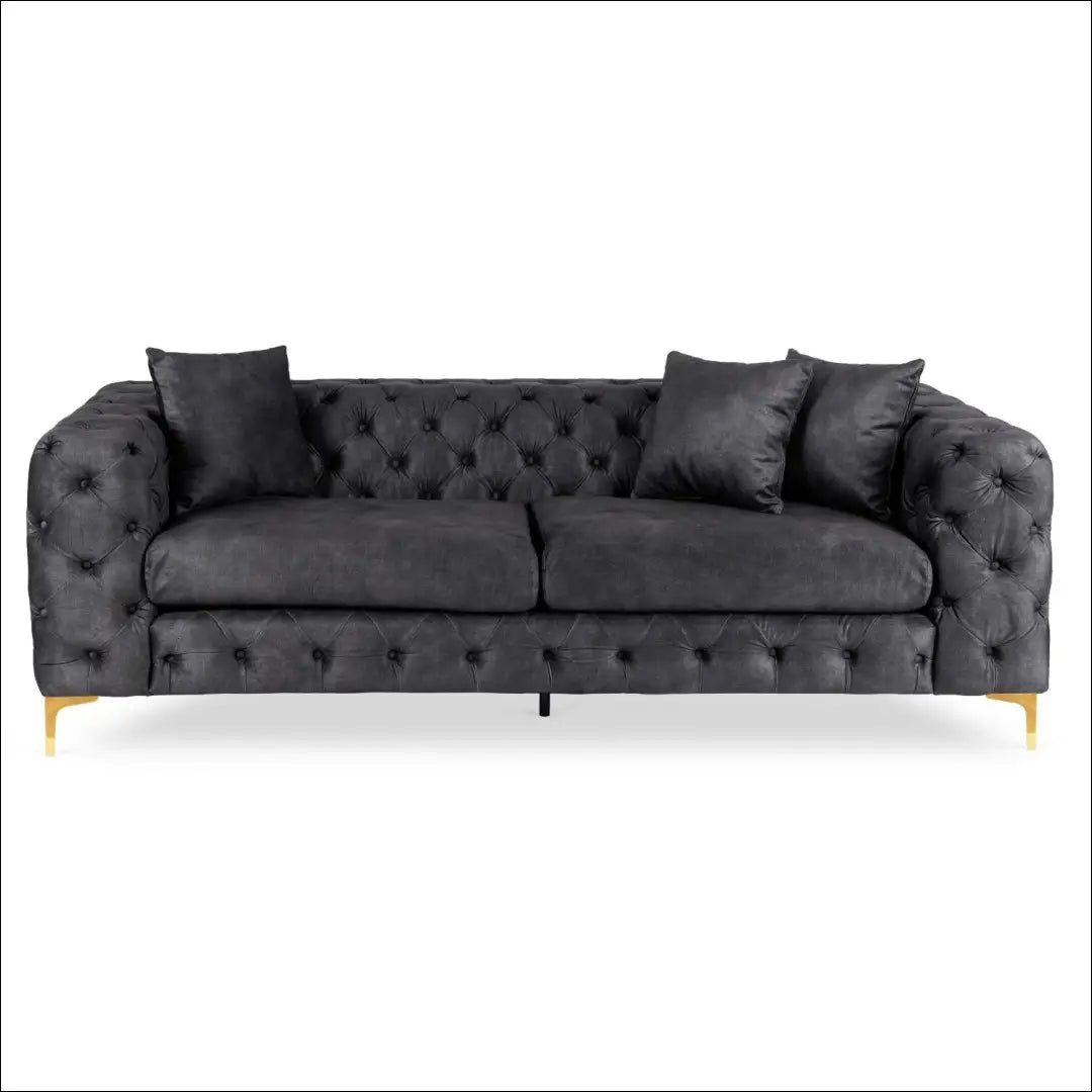 Sofa su veliūro audiniu juodos spalvos TE1071 - €854 Save 15% __label:Pristatymas 5-14 d.d., elite, over-200,