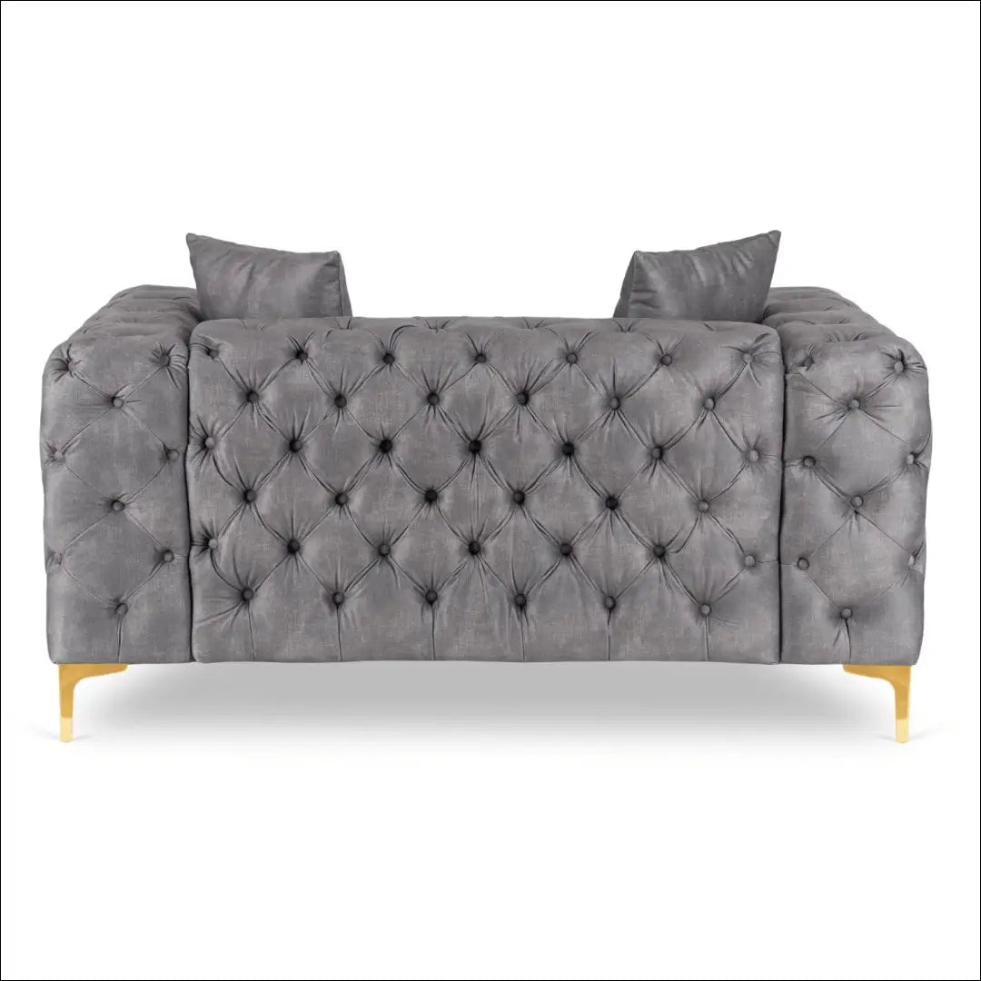 Sofa su veliūro audiniu pilkos spalvos / kreminės TE1068 - €690 Save 15% __label:Pristatymas 5-14 d.d., elite,
