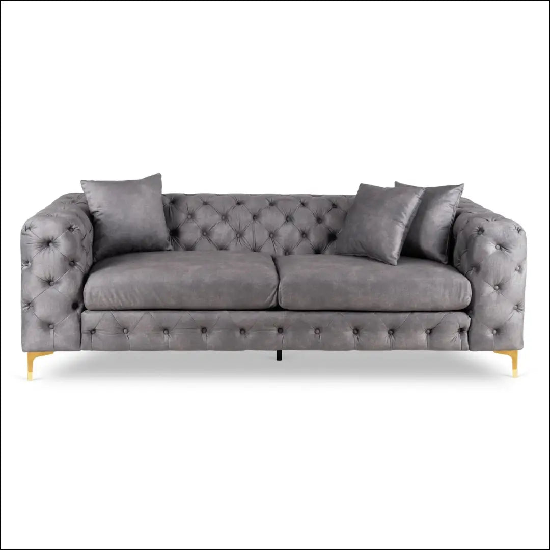Sofa su veliūro audiniu pilkos spalvos TE1072 - €854 Save 15% __label:Pristatymas 5-14 d.d., elite, over-200,