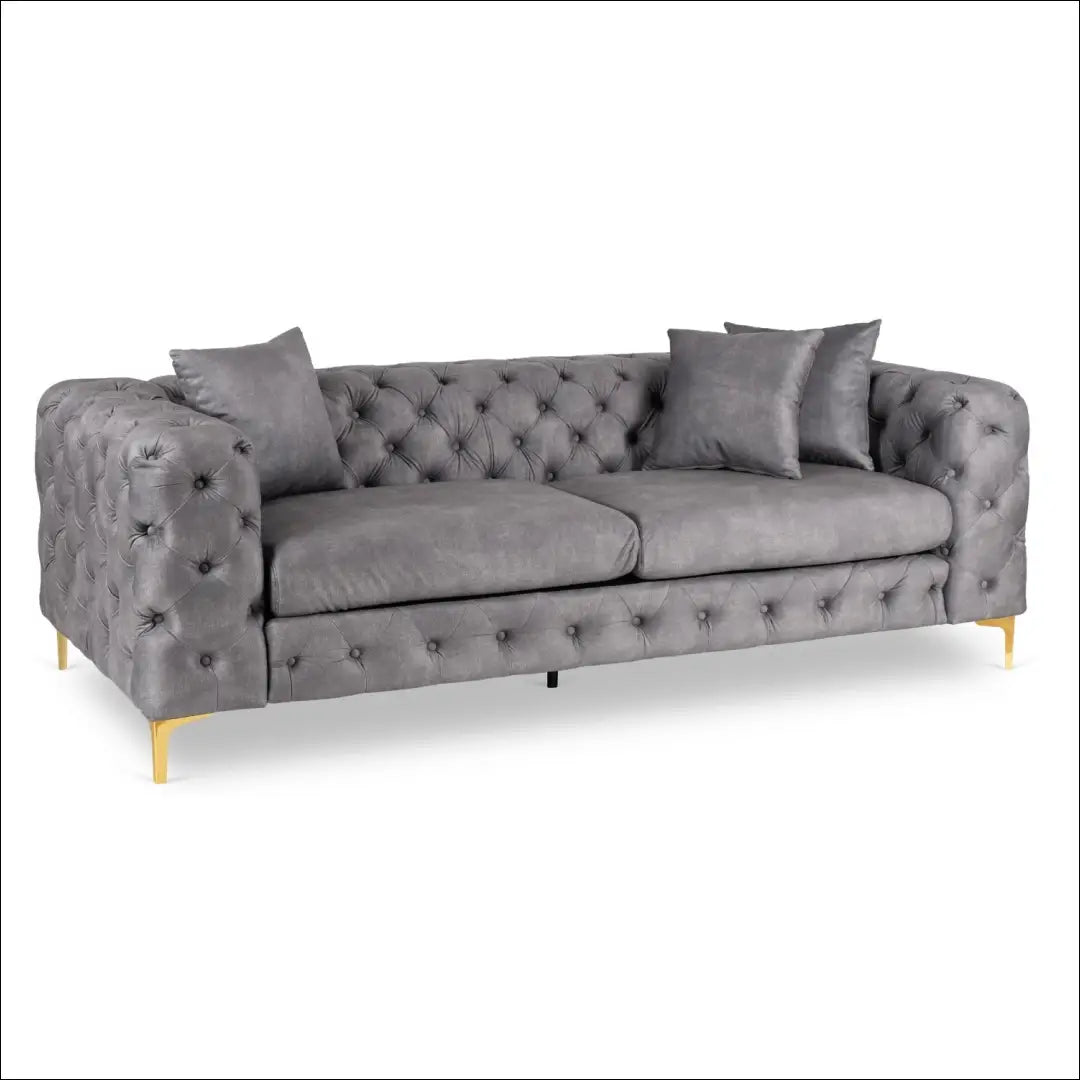 Sofa su veliūro audiniu pilkos spalvos TE1072 - €854 Save 15% __label:Pristatymas 5-14 d.d., elite, over-200,